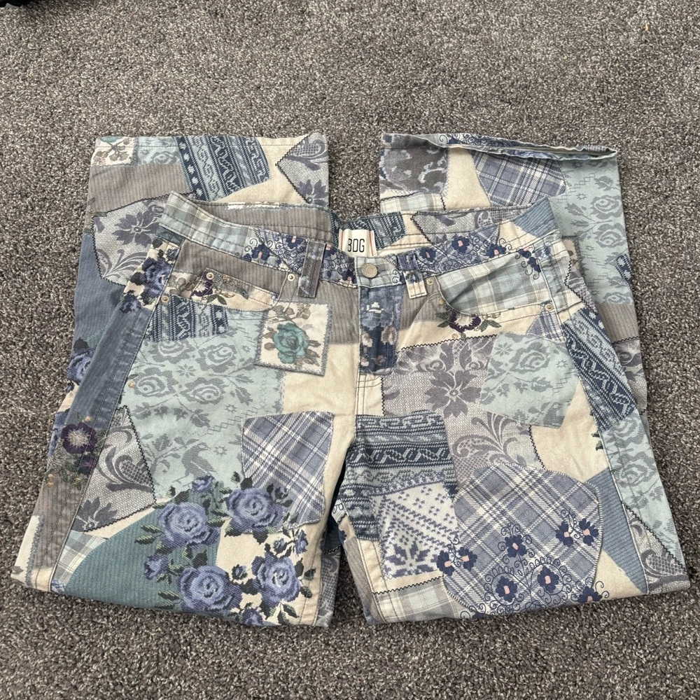 Urban Outfitters Lowrise Patchwork Jeans